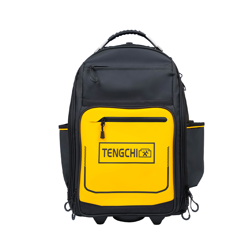 Mochila impermeable con fondo de plástico para herramientas con ruedas