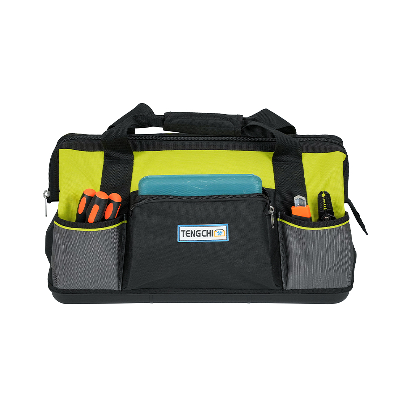 Bolsa para herramientas con fondo de plástico y múltiples bolsillos, de 18 pulgadas/20 pulgadas