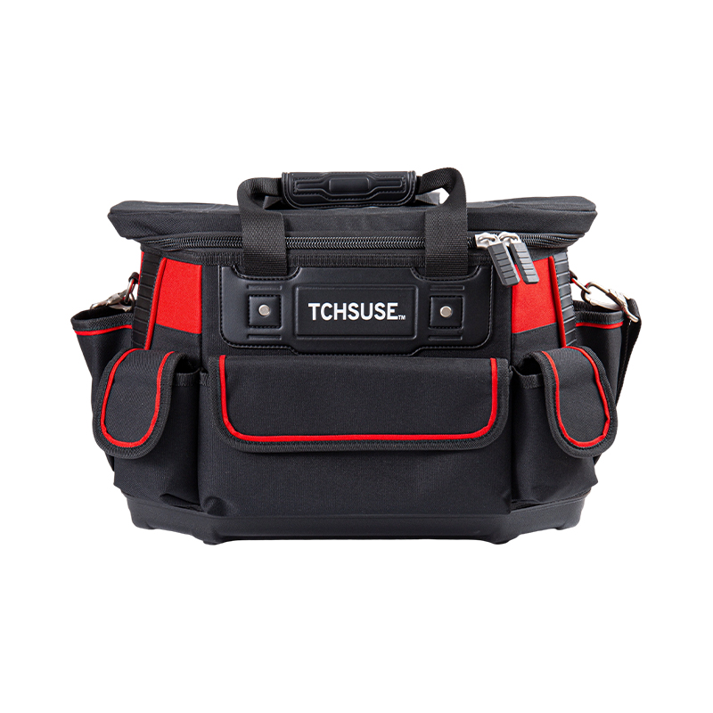 Bolsa de herramientas multifuncional de gran capacidad con fondo de plástico de 17 pulgadas/18 pulgadas